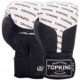 Top King "Full Impact Doble Tone" Боксерские Перчатки Тайский Бокс White-Black